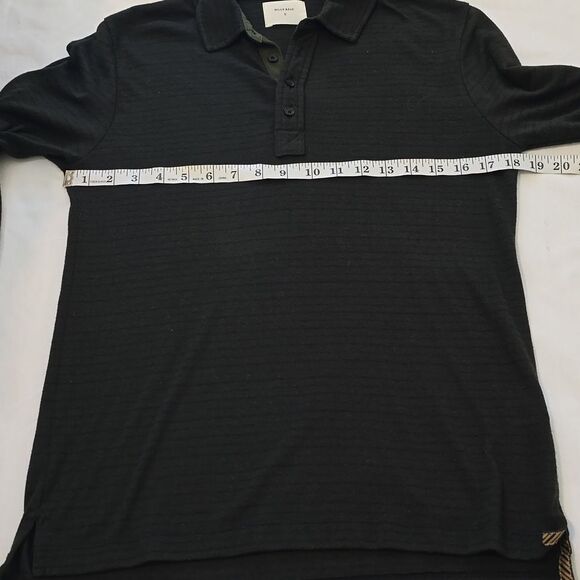 Billy Reid Men's S green/ Black stripes Polyester/cotton Blend Sweater - Picture 5 of 12